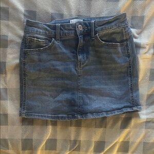 SO Denim Blue Mini Skirt